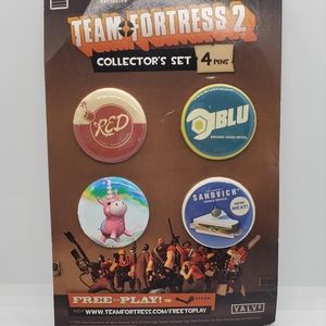 Team Fortress 2 Four Pin Button Collector's Set